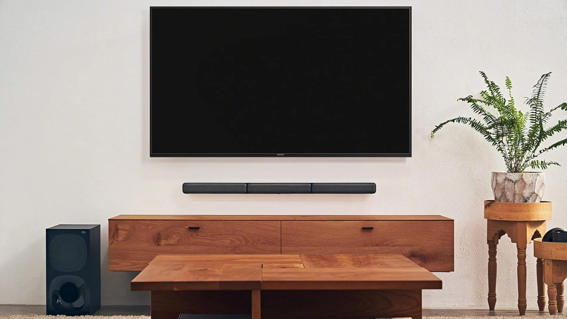 La barra de sonido Sony HT-S40R es elegante y discreta