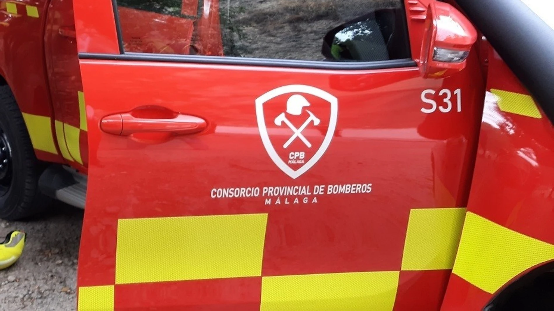 Un vehículo del Consorcio Provincial de Bomberos de Málaga