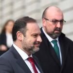 José Luis Ábalos y Koldo García, a su llegada al Congreso de los Diputados, en 2019. 