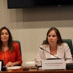 La consellera de Educación y FP de la Generalitat, Esther Niubó, este lunes en la Comisión de Educación y FP del Parlament