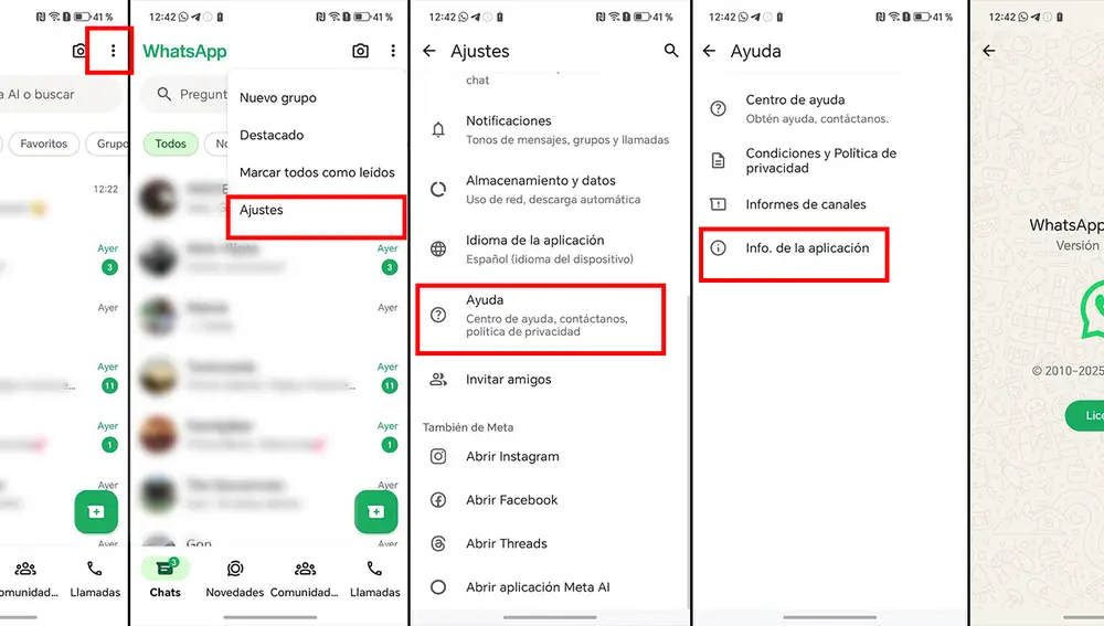 Así puedes saber qué versión de WhatsApp tienes en Android