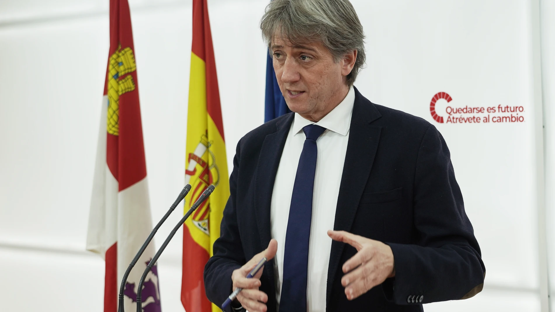 Carlos Martínez durante la rueda de prensa ofrecida