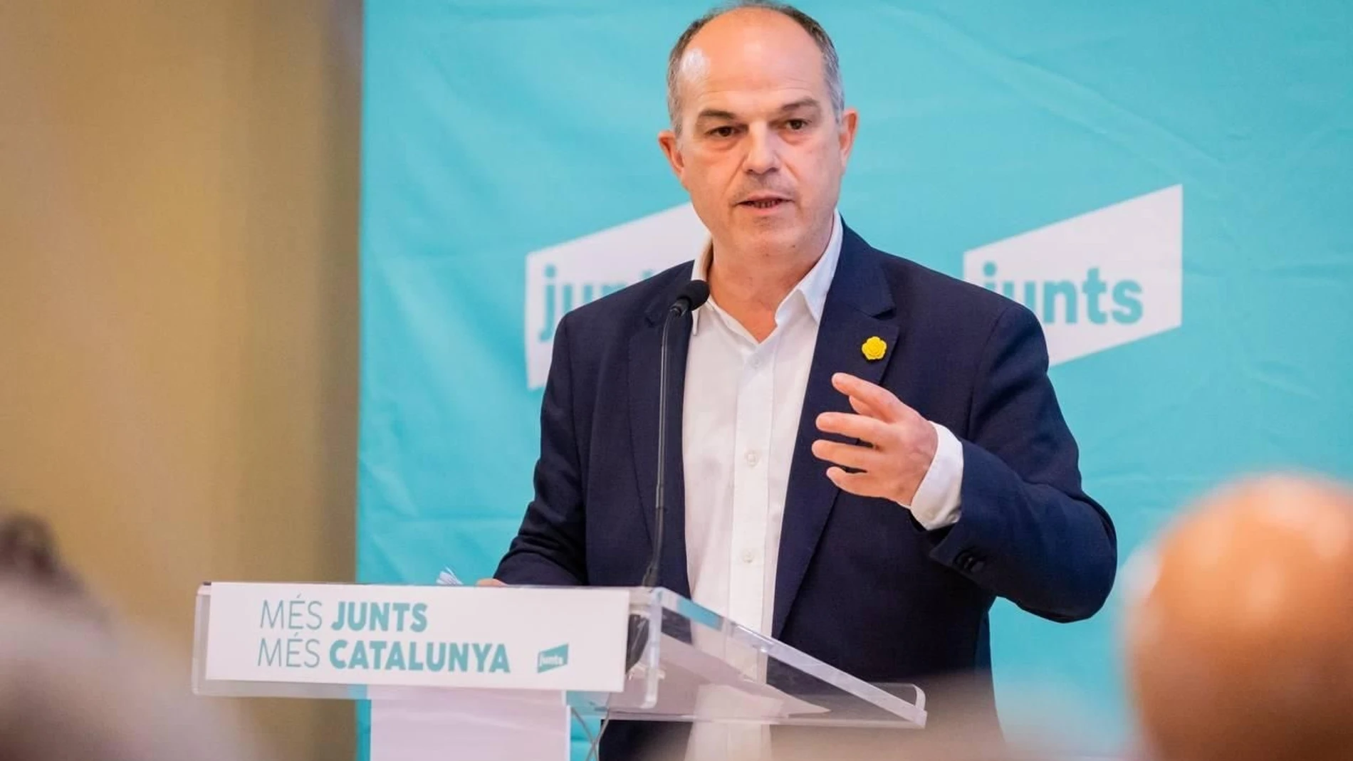 Jordi Turull en un acto del partido en Lleida. REMITIDA / HANDOUT por Junts Fotografía remitida a medios de comunicación exclusivamente para ilustrar la noticia a la que hace referencia la imagen, y citando la procedencia de la imagen en la firma 19/05/2025