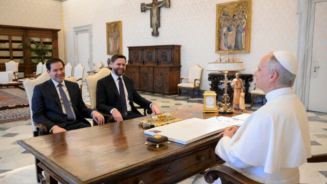 El papa se reúne con JD Vance y Marco Rubio
