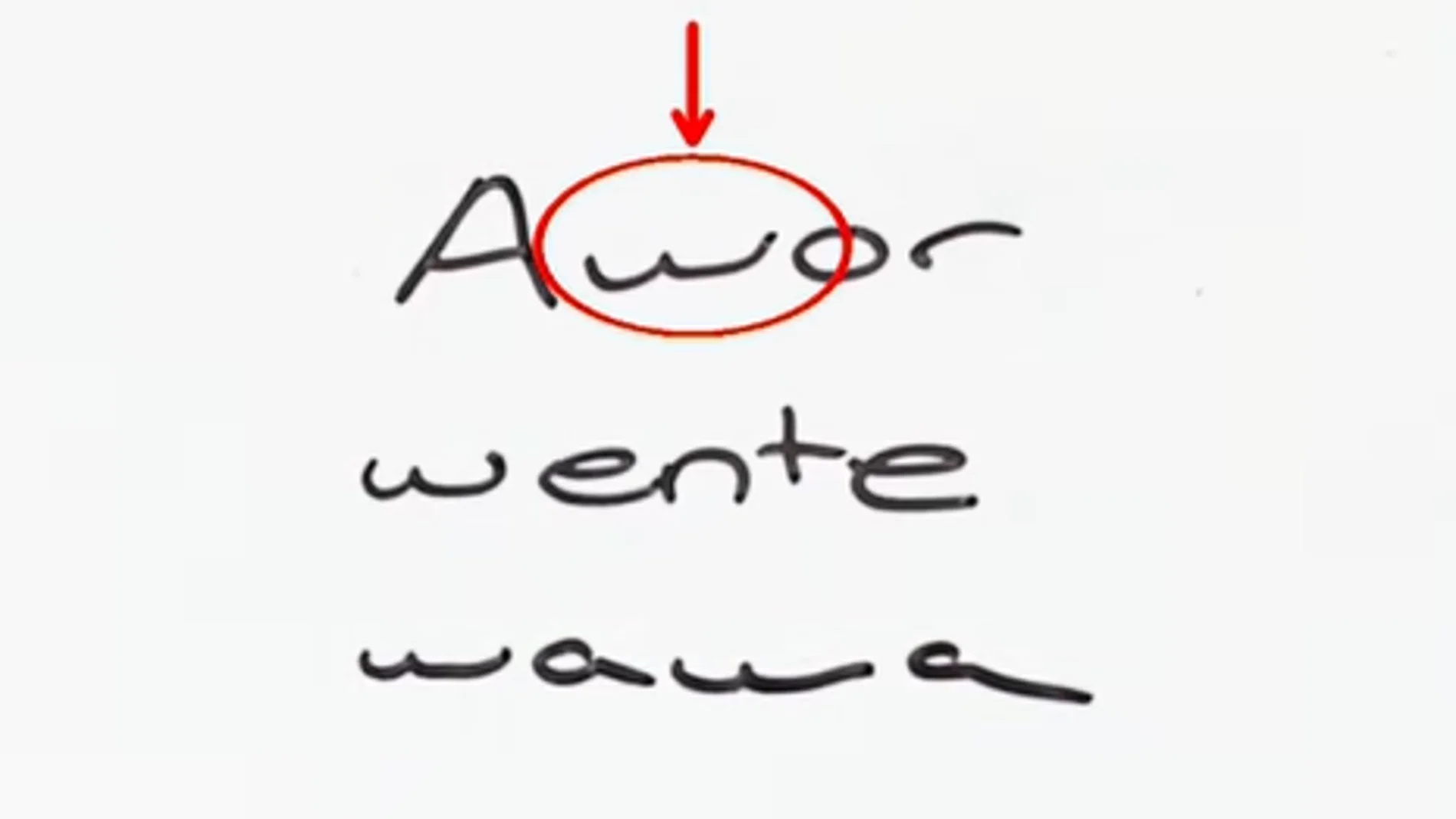 Si conoces a alguien que escribe la letra 'm' de esta manera, este puede ser su significado