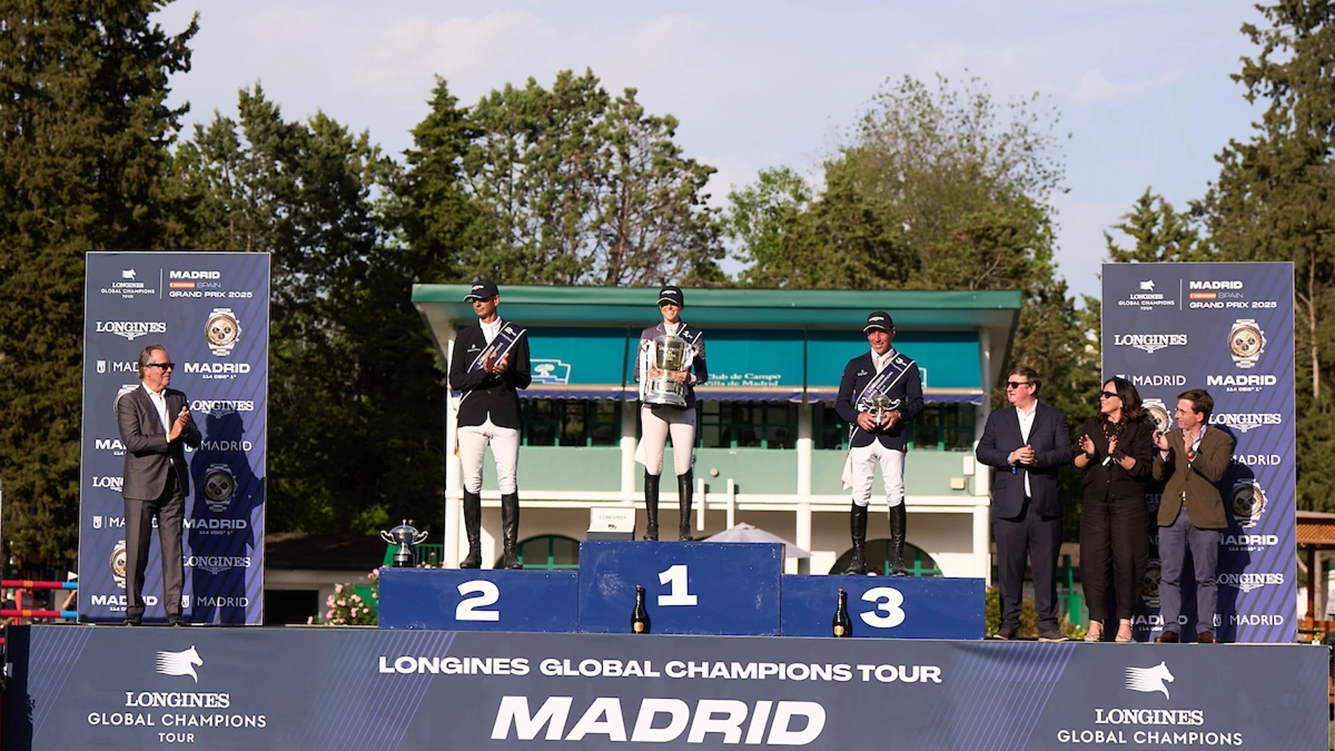 Podio del Gran Premio de Madrid del Longines Global Champions Tour 2025