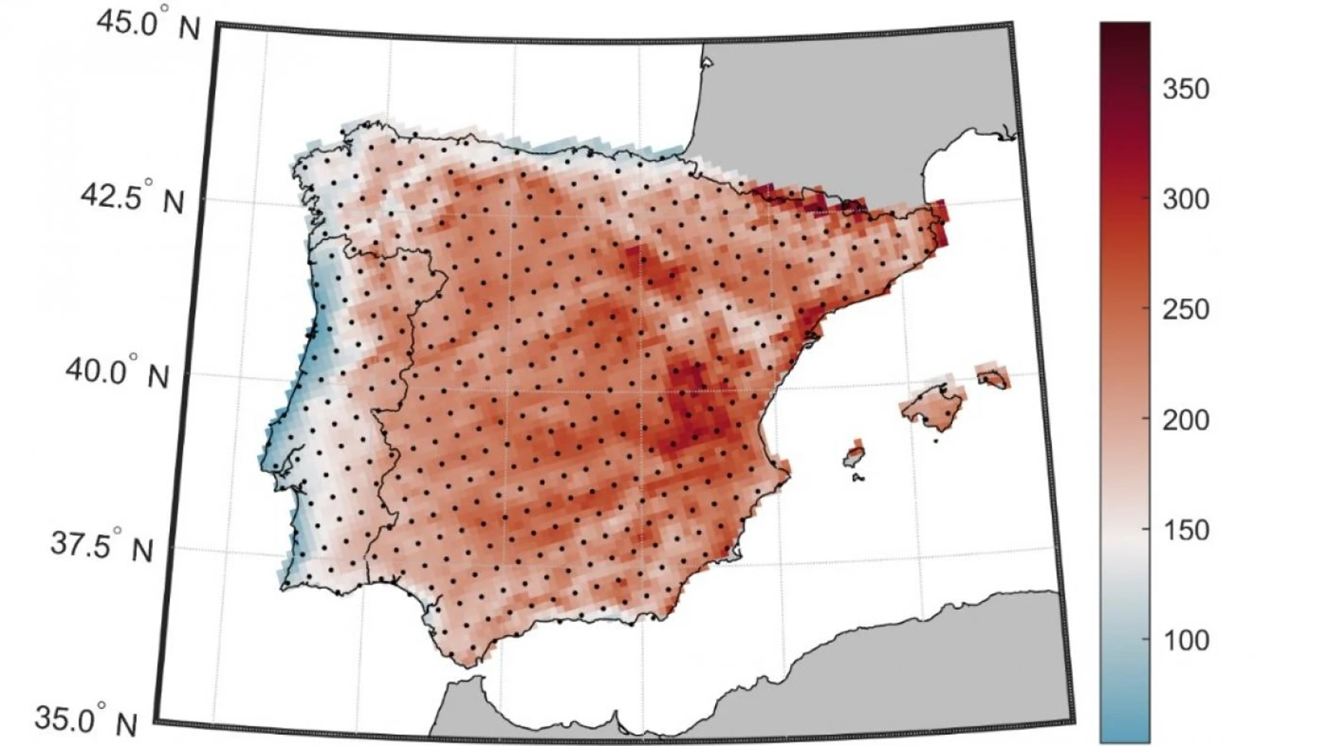 Investigadores gallegos prevén que las olas de calor en España serán "mucho más intensas" en la segunda mitad de siglo.REMITIDA / HANDOUT por DUVIFotografía remitida a medios de comunicación exclusivamente para ilustrar la noticia a la que hace referencia la imagen, y citando la procedencia de la imagen en la firma19/05/2025