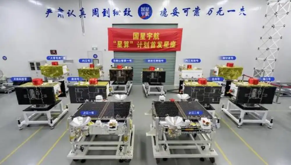 Los 12 satélites que han sido lanzados por China.