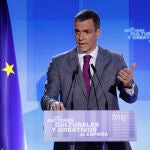 Pedro Sánchez asiste a la clausura de la presentación del informe 'Los sectores culturales y creativos en España' de la Fundación COTEC