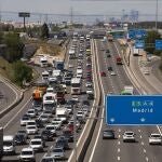 M-50 a la altura de Getafe con Pinto
