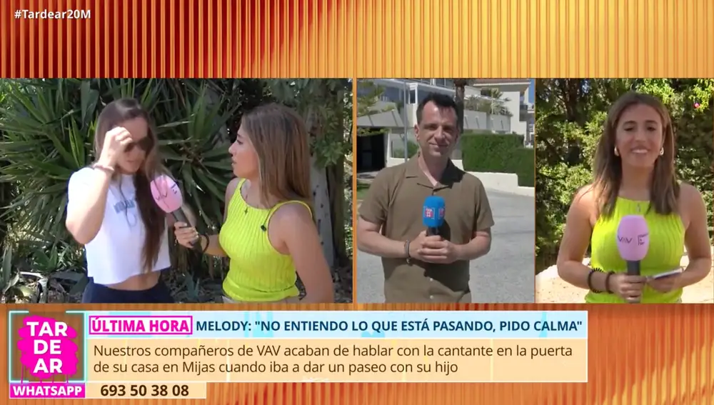 Captura de Melody en el programa 'Vamos a ver'