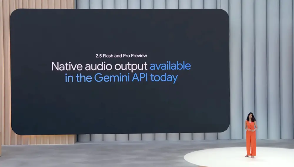 Salida de audio en Gemini