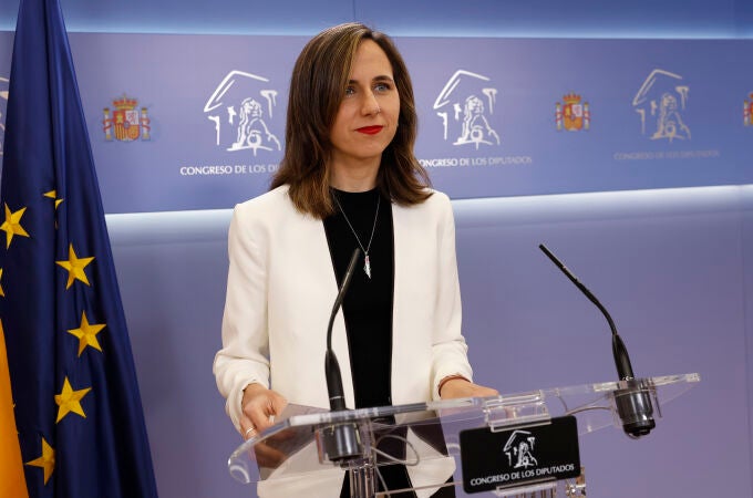 Rueda de prensa de la líder de Podemos, Ione Belarra en el Congreso