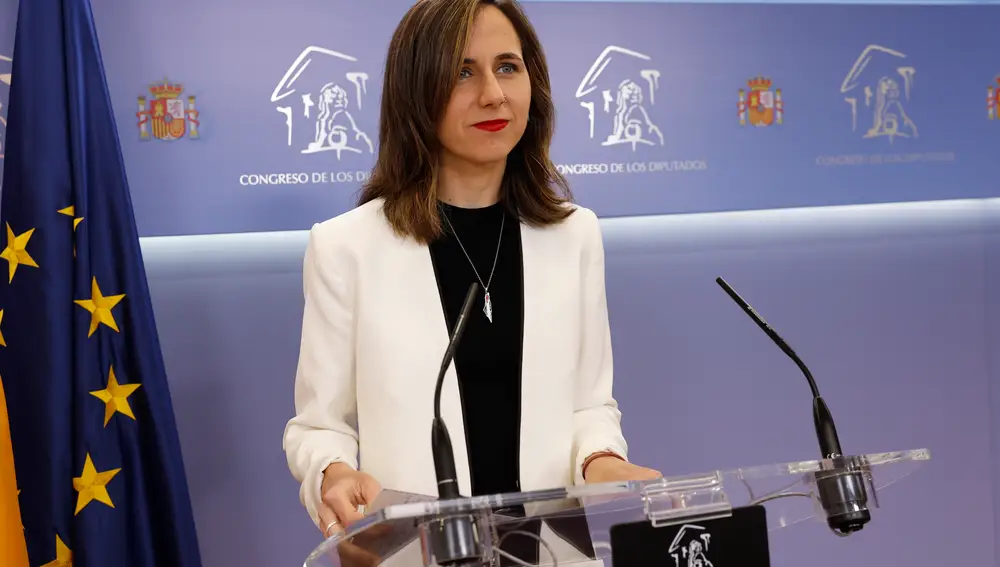 Rueda de prensa de la líder de Podemos, Ione Belarra en el Congreso