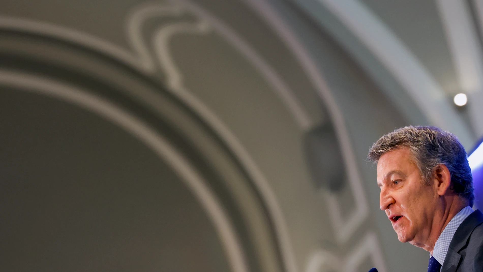 El presidente del PP, Alberto Núñez Feijóo
