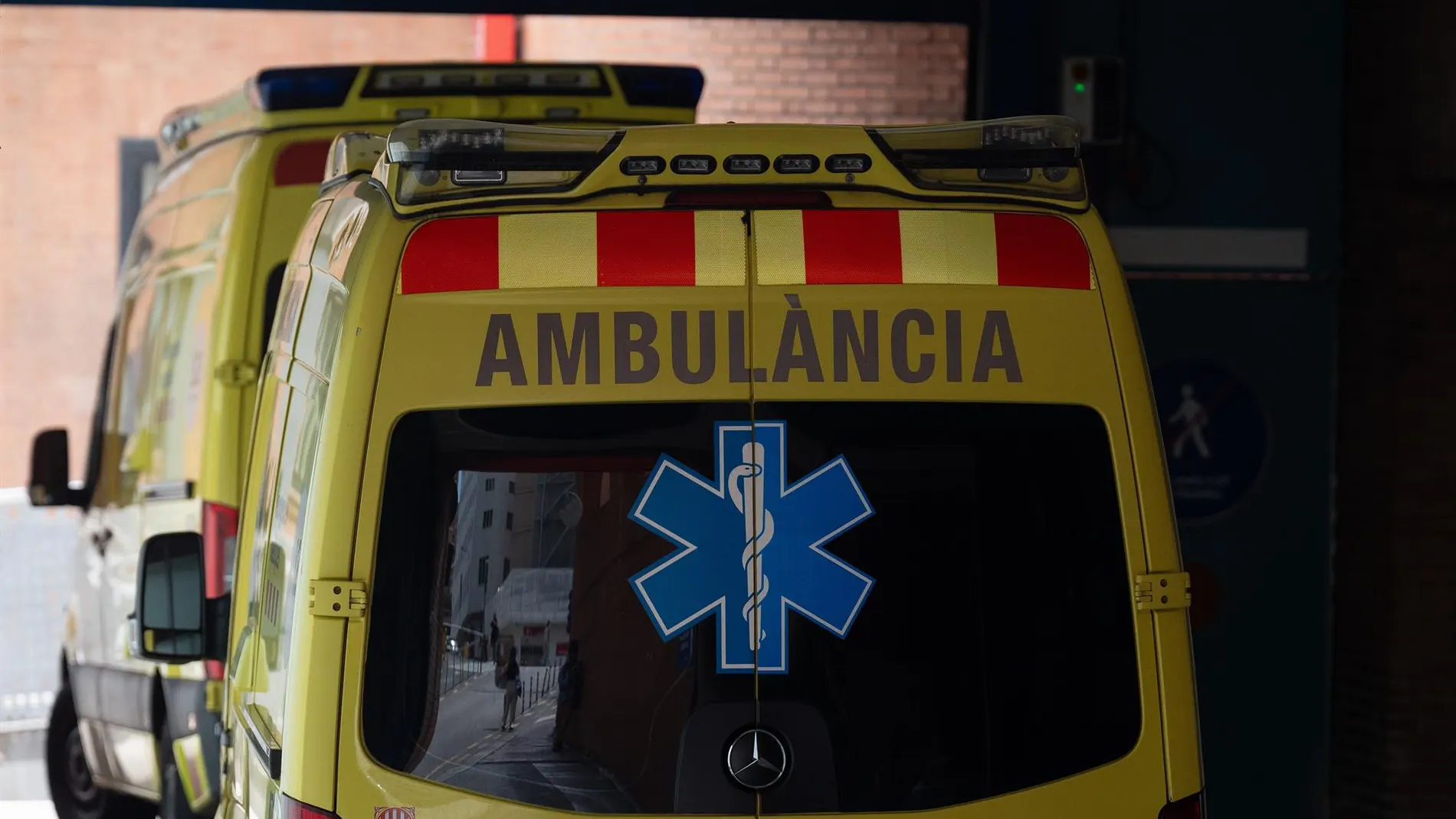 Unas ambulancias, en una imagen de archivo