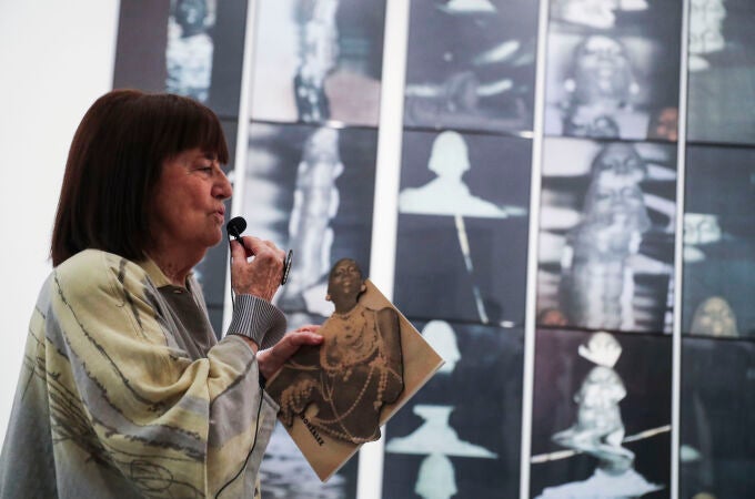 Presentación de la exposición antológica 'Marisa González. Un modo de hacer generativo' en el Museo Reina Sofía