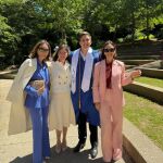Isabel Preysler, Tamara Falcó y Chabeli con looks de invitada.
