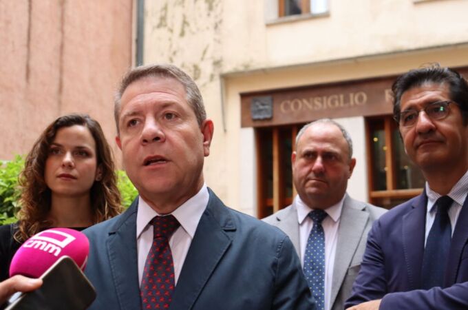 El presidente de Castilla-La Mancha, Emiliano García-Page, en Venecia (Italia)