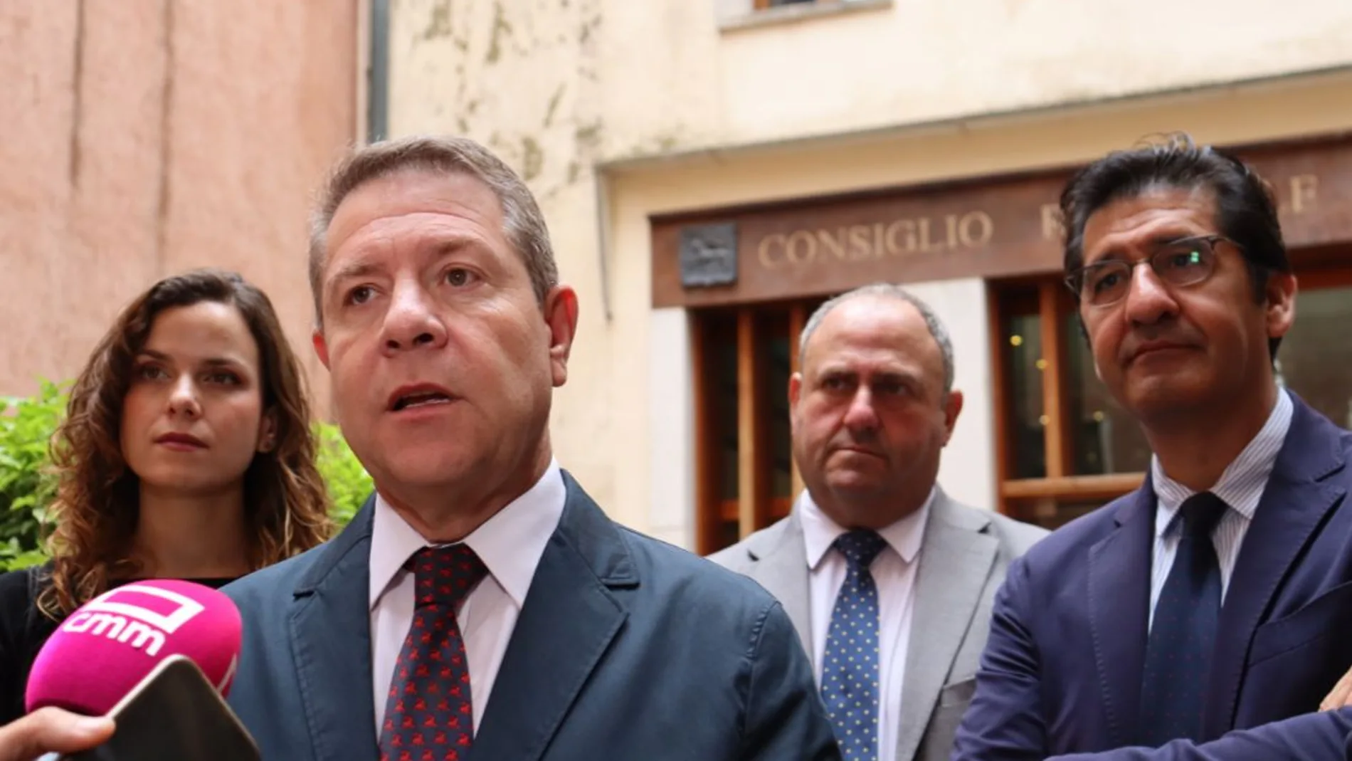 El presidente de Castilla-La Mancha, Emiliano García-Page, en Venecia (Italia)