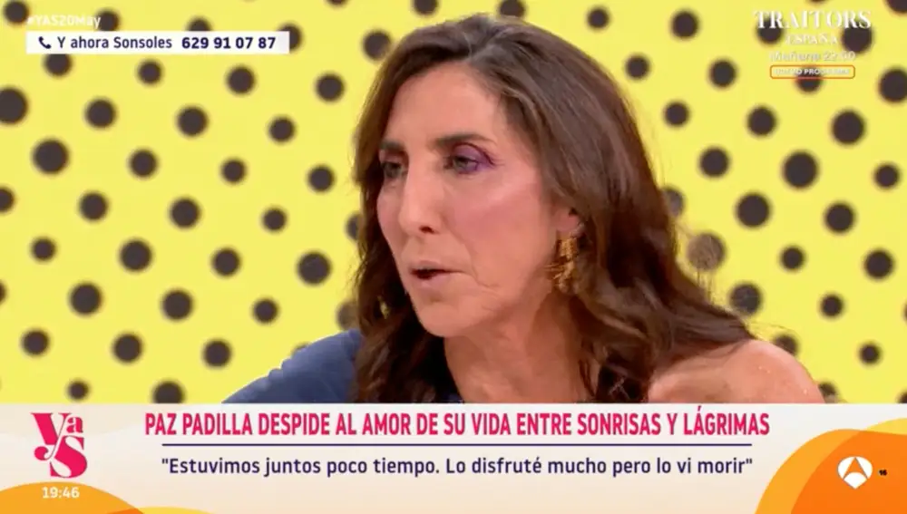Captura de Paz Padilla en 'Y ahora Sonsoles'