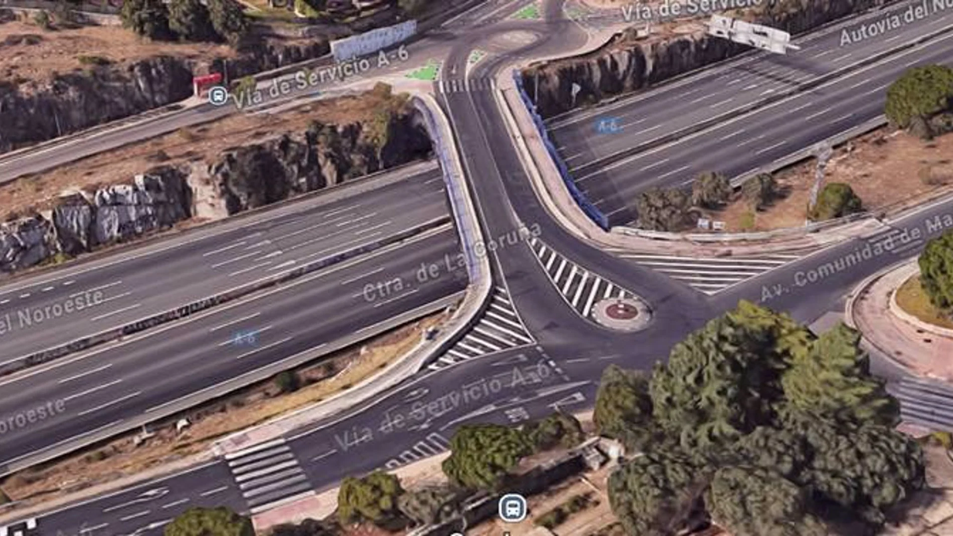 Cortes y desvíos de tráfico este martes por la reparación del paso superior de A-6 en el enlace de Torrelodones Colonia