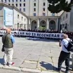 Protesta en Madrid: Los vecinos de La Unión se concentran este martes para defender la regeneración de la bahía de Portmán
