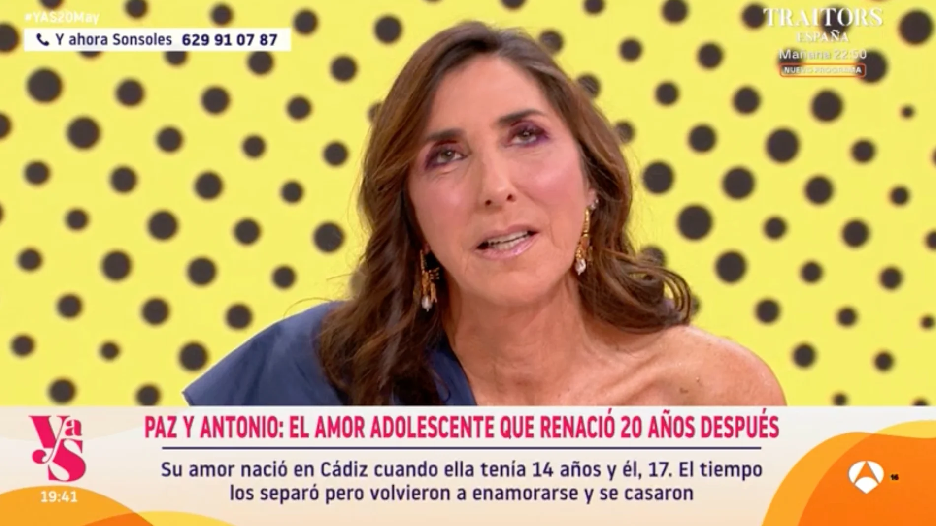 Captura de Paz Padilla en 'Y ahora Sonsoles'