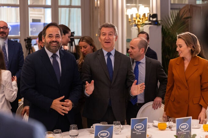 Alberto Núñez Feijoo durante la presentación de Paco Núñez en los desayunos de Nueva Economía Fórum @ Gonzalo