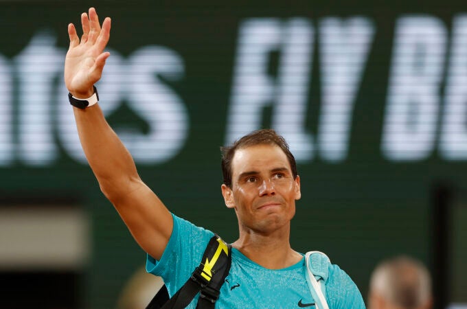 Rafa Nadal durante su último Roland Garros en 2024