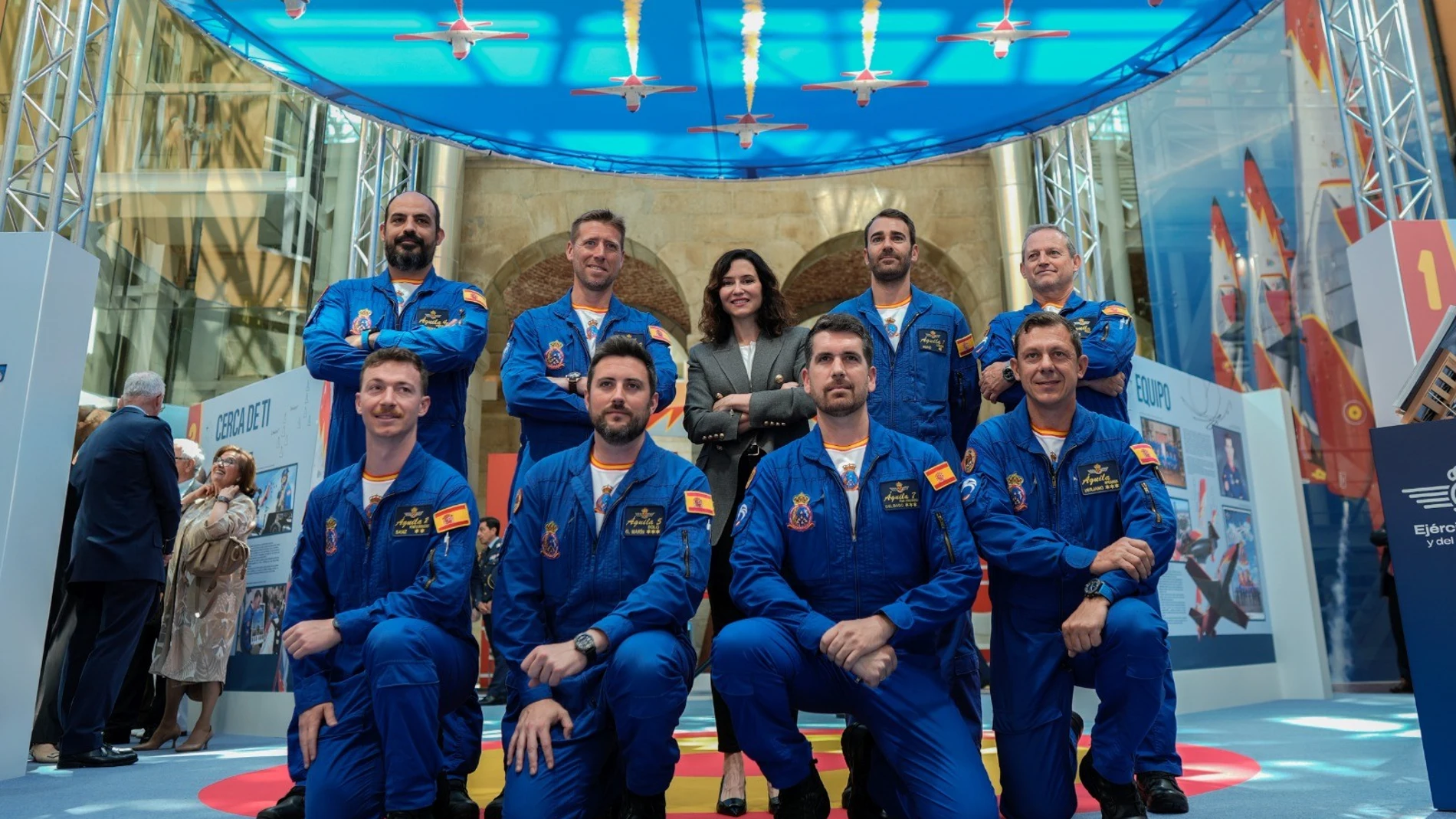 Madrid rinde homenaje a la Patrulla Águila: "Siempre dispuesta a defender a España"