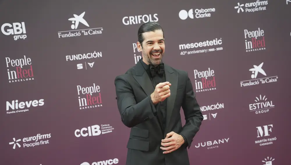 Miguel Ángel Muñoz en la Gala People in Red Barcelona