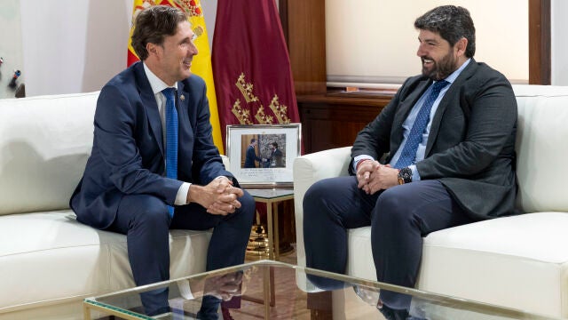 Fernando López Miras recibe al presidente del Tribunal Superior de Murcia