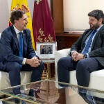 Fernando López Miras recibe al presidente del Tribunal Superior de Murcia