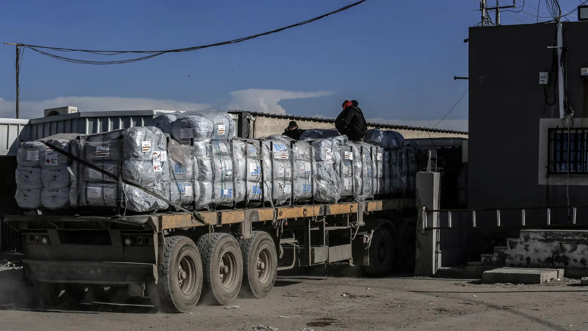 O.Próximo.- La ONU informa de que no se ha podido distribuir ayuda en Gaza durante el día pese a la entrada de camiones