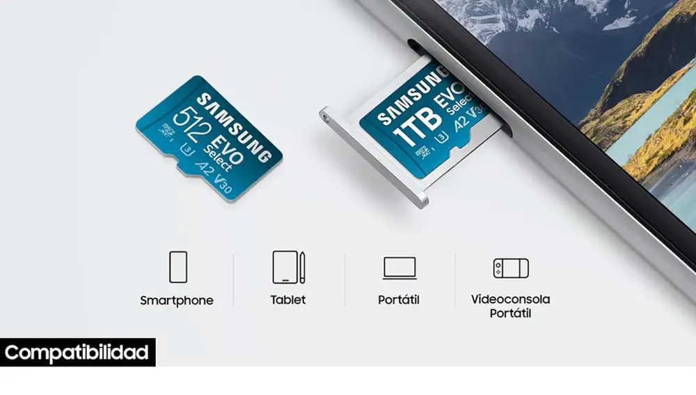 Esta tarjeta microSD es compatible con una amplia variedad de dispositivos