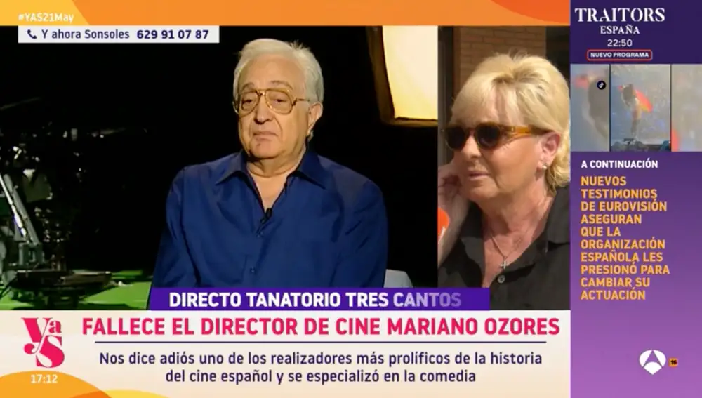 Captura de Teresa Ozores en 'Y ahora Sonsoles'