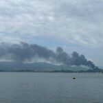 Sucesos.-AMP.- Controlado el incendio en la fundición del polígono de Camargo (Cantabria)