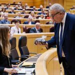 MURCIA.-Bernabé (PP), que depositó una bolsa de arena tóxica a Aagesen, critica la "piel fina" del PSOE por denunciarle