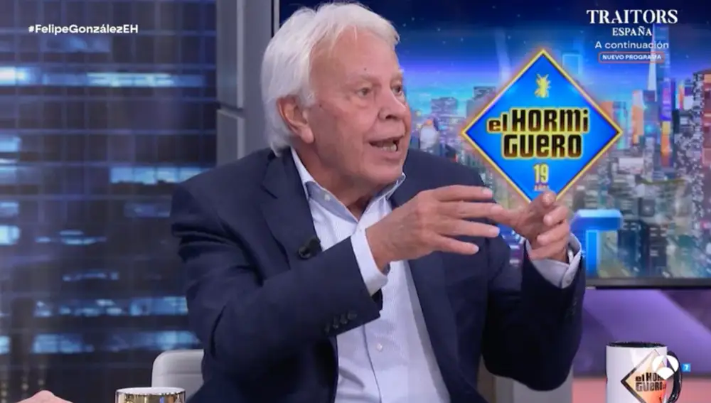 Captura de Felipe González en 'El Hormiguero'