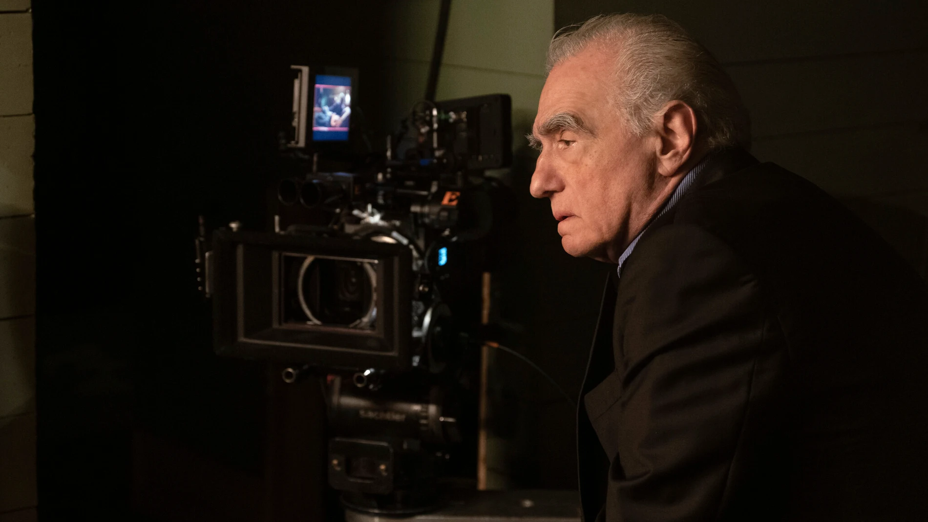 Martin Scorsese durante la grabación de su documental