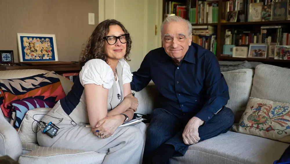 Martin Scorsese durante la grabación de su documental