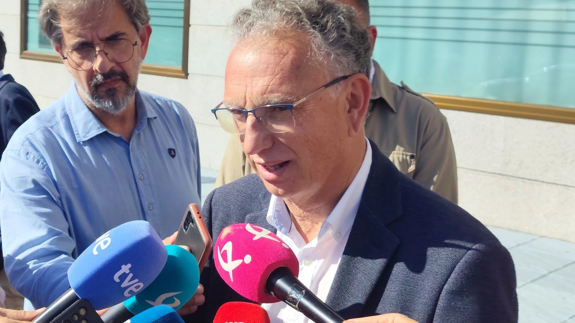 El delegado del Gobierno en Extremadura, José Luis Quintana, en declaraciones a los medios de comunicación. EUROPA PRESS 21/05/2025