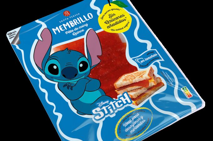 Santa Teresa lanza una nueva línea de alimentación infantil saludable con la imagen de Stich