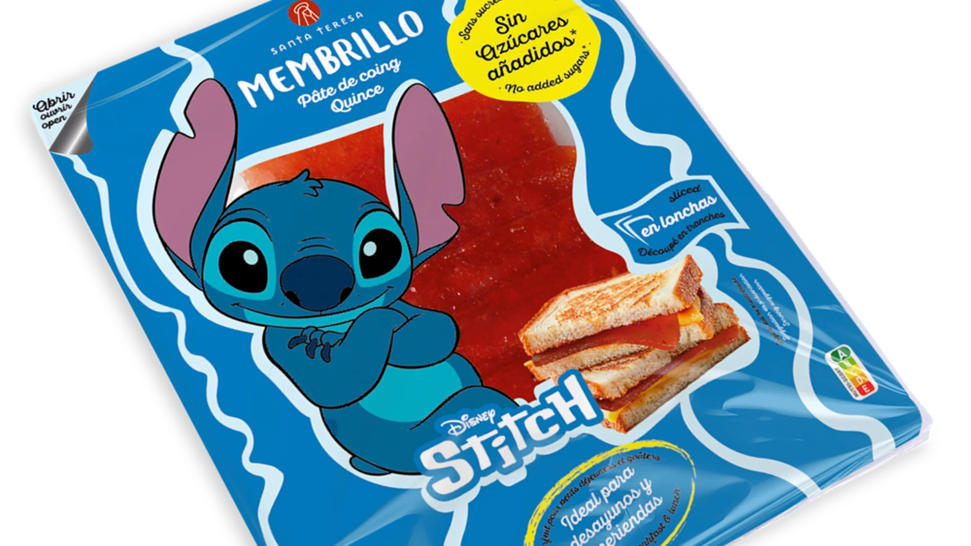 Santa Teresa lanza una nueva línea de alimentación infantil saludable con la imagen de Stich