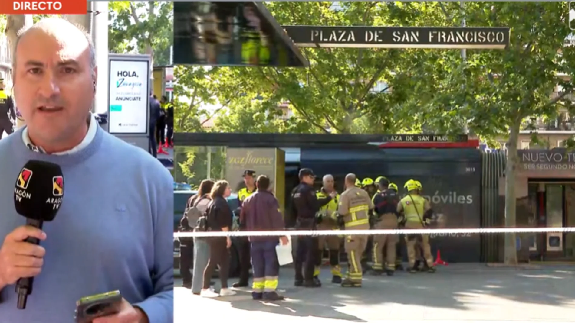 Accidente de tranvía en Zaragoza