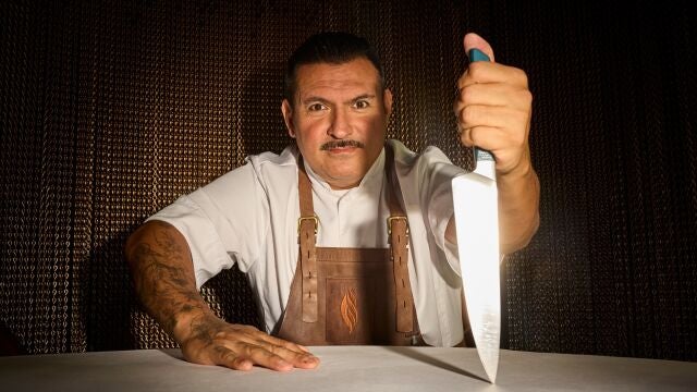 El chef argentino Javier Brichetto posa en su restaurante Piantao, el de la calle de Sagasta, 30