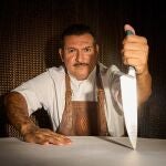 El chef argentino Javier Brichetto posa en su restaurante Piantao, el de la calle de Sagasta, 30