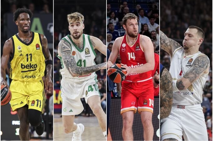 Nigel Hayes-Davis, Juancho Hernangómez, Sasha Vezenkov y Daniel Theis, protagonistas de la Final Four