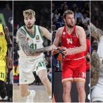 Nigel Hayes-Davis, Juancho Hernangómez, Sasha Vezenkov y Daniel Theis, protagonistas de la Final Four
